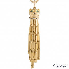 Cartier 18k Yellow Gold Panthere Sautoir Necklace N7051000